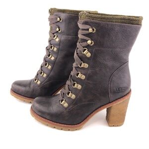 UGG Women's Dark Brown Heeled Boots